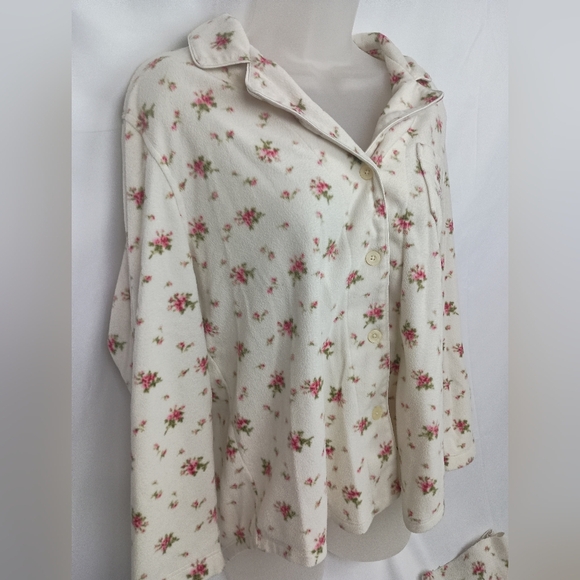 Ralph Lauren Floral Pajama Set - Cream and Pink (#367) - Picture 5 of 6